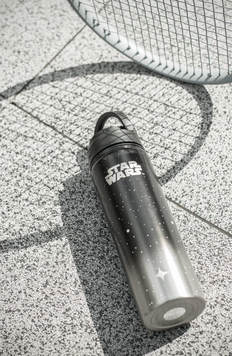 JoyJolt Star Wars Death Star 22-Ounce Stainless Steel Water Bottle, Alternate, color, Black