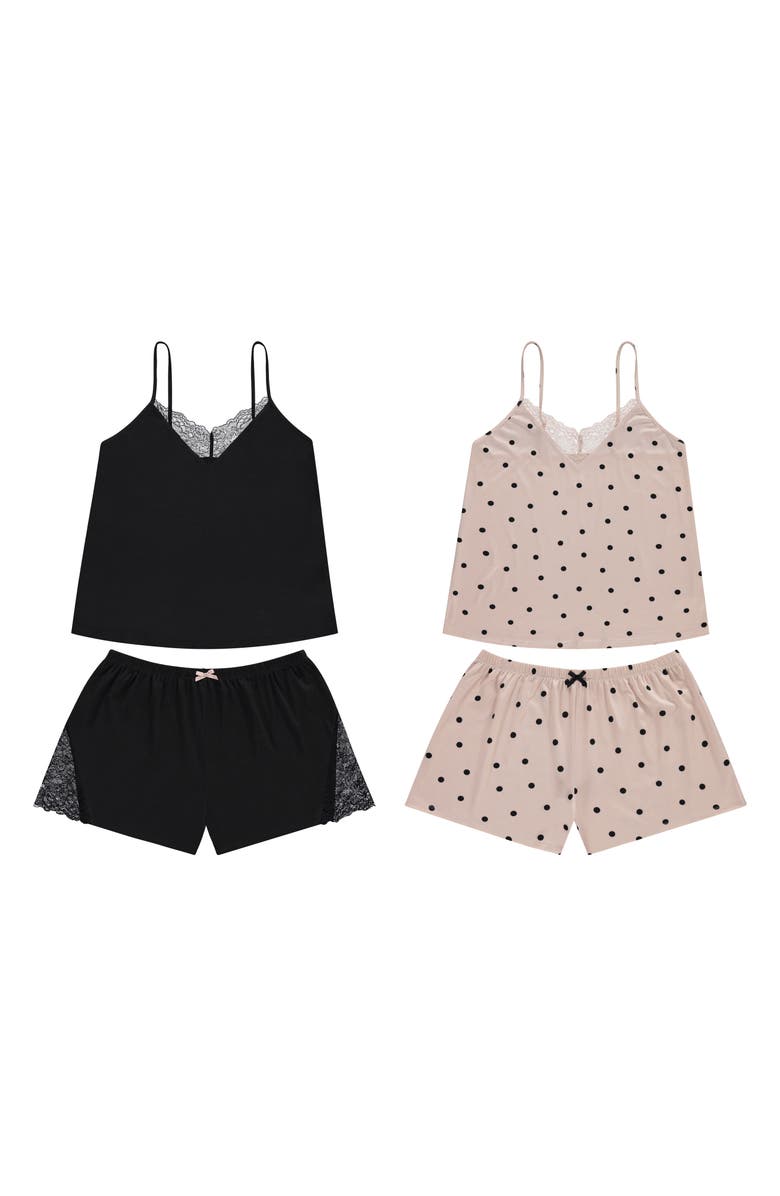 Flora By Flora Nikrooz Stacy 4-Piece Pajama Set, Alternate, color, Sand