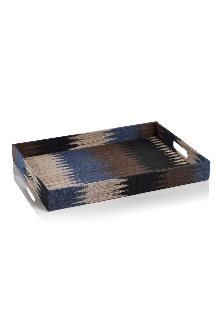 Sedona Abaca Decorative Tray, Main, color, BLUE MULTI