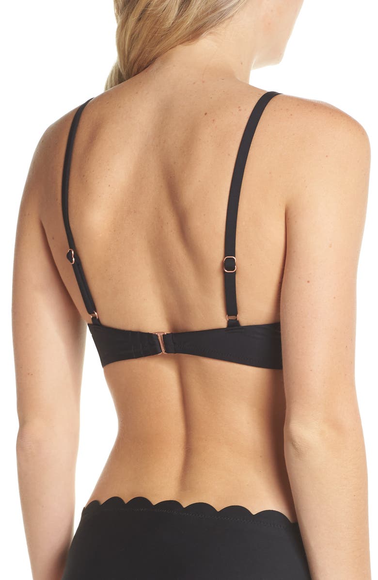 Chelsea28 Scallop Triangle Bikini Top, Alternate, color, 