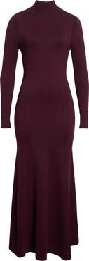 Carolina Herrera Long Sleeve Mock Neck Sweater Dress