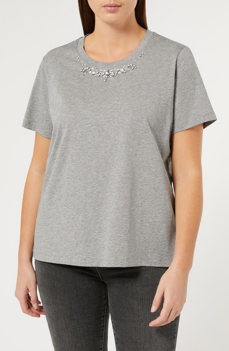 Marina Rinaldi Gallico Cotton T-Shirt, Main, color, 