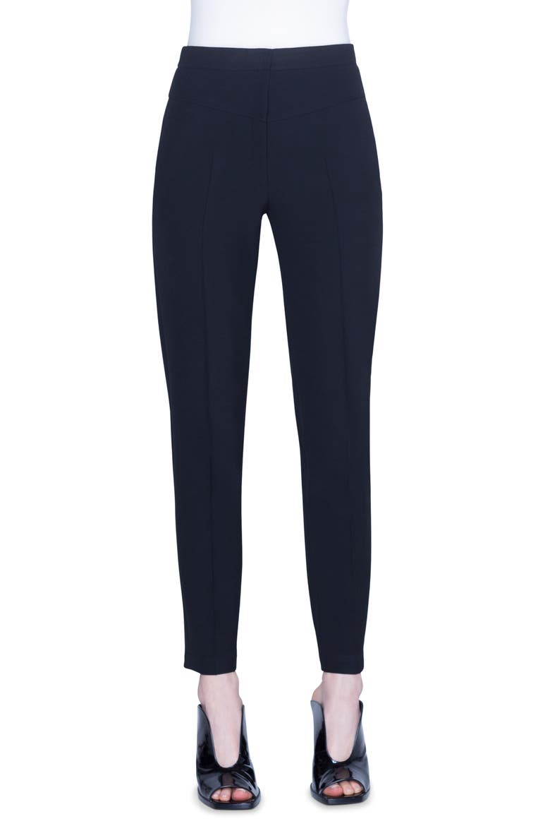 Freya High Waist Crepe Pants, Main, color, BLACK