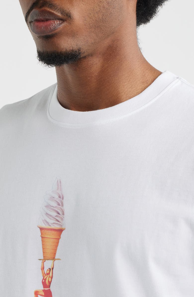 ICECREAM Power Lifter Graphic T-Shirt, Alternate, color, White