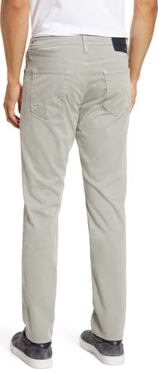 Everett Sueded Stretch Sateen Slim Straight Leg Pants