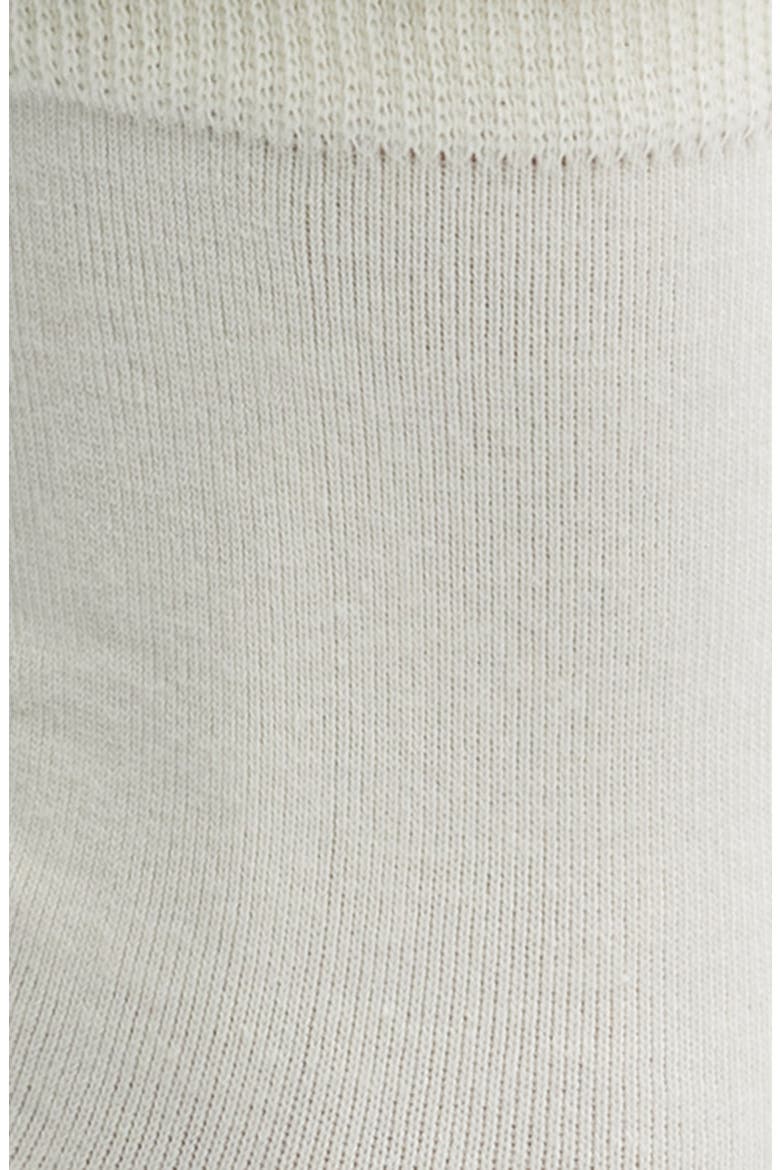 Lila Bow Quarter Socks, Alternate, color, WHITE