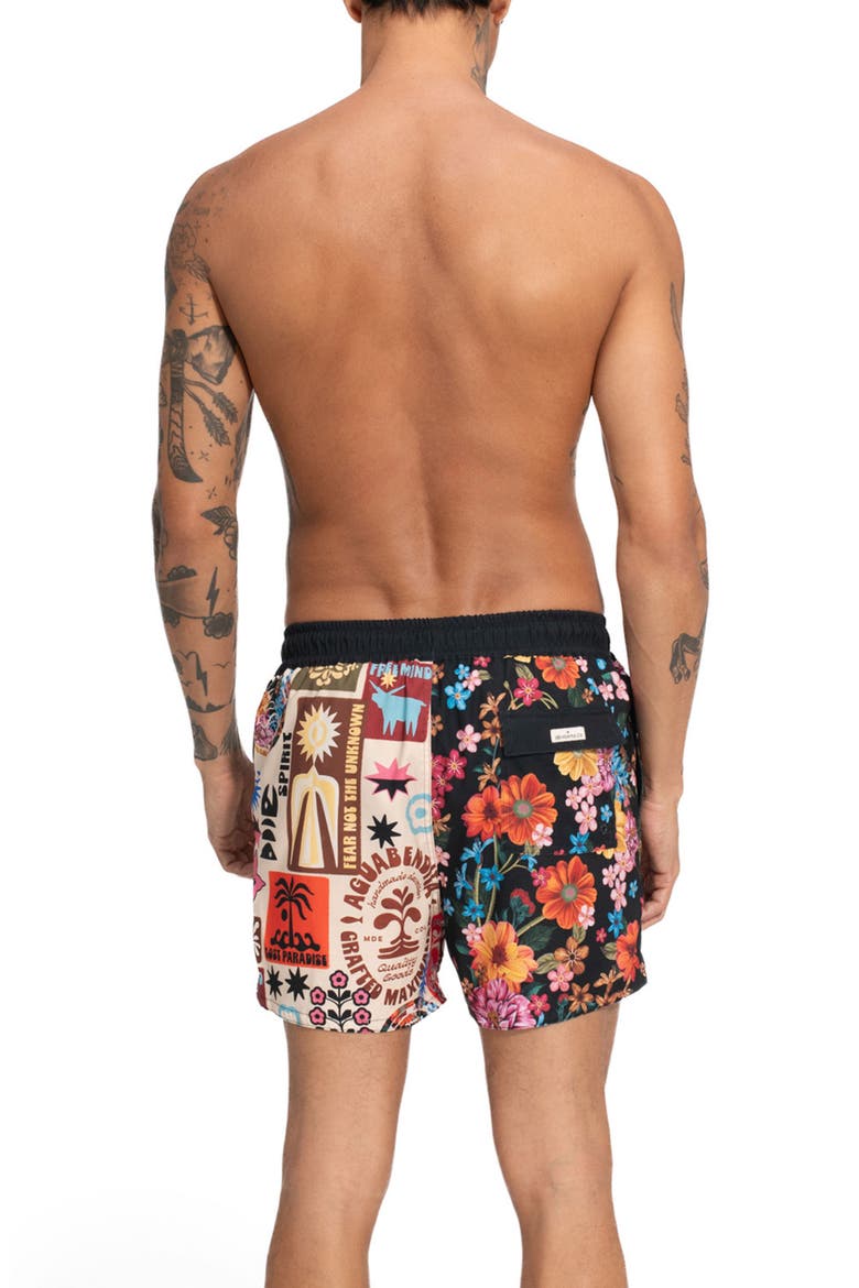 Cassius Swim Trunks, Alternate, color, BLACK MULTI