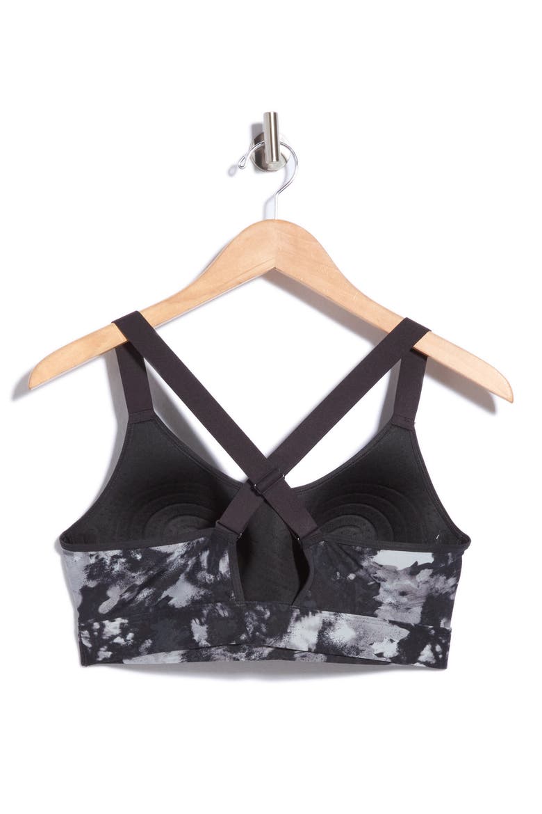 UA Continuum Mid Sports Bra, Alternate, color, BLACK