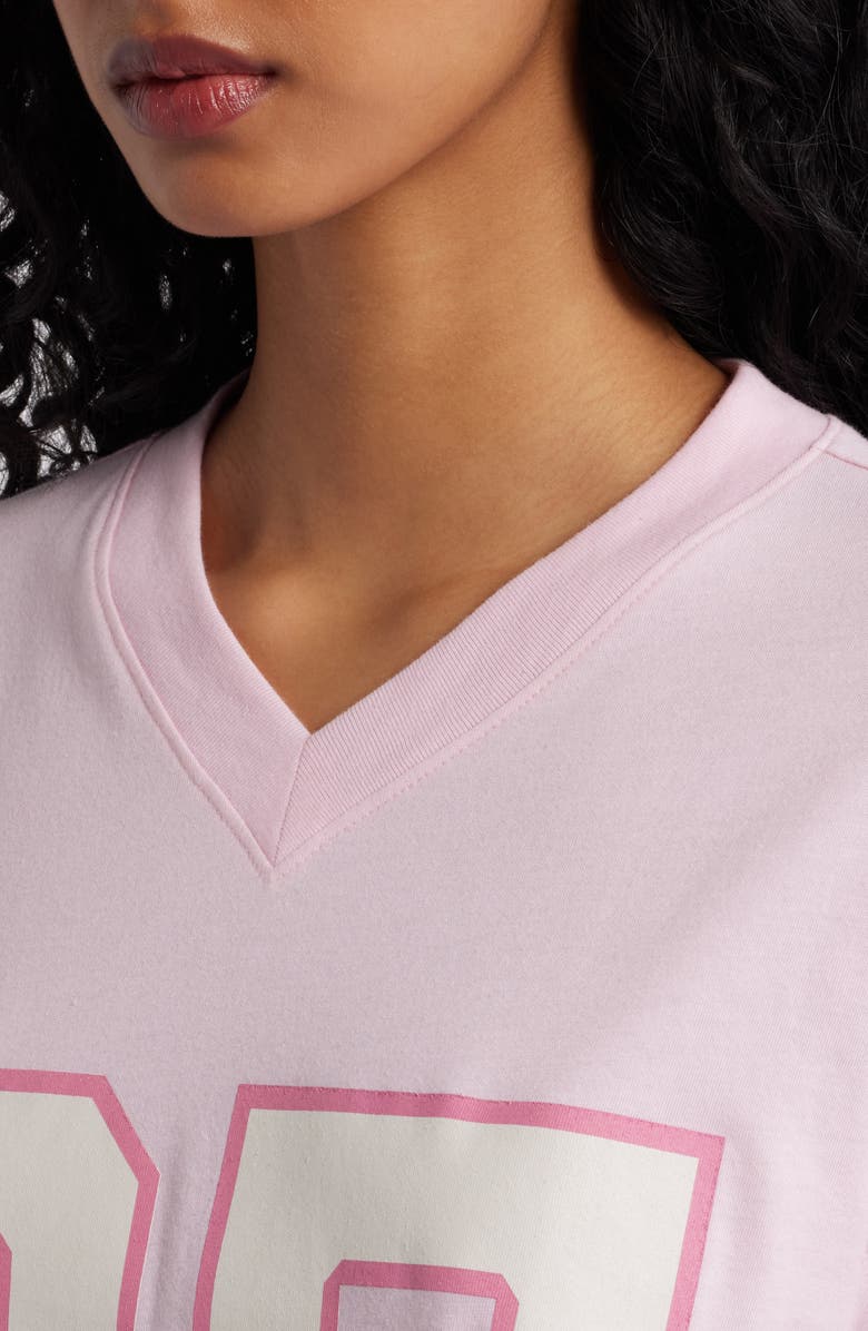 Vinyl Icons 05 V-Neck Graphic T-Shirt, Alternate, color, Pink