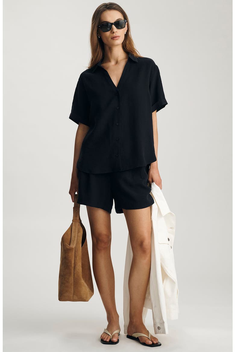 Short Sleeve Shirt, Alternate, color, BLACK