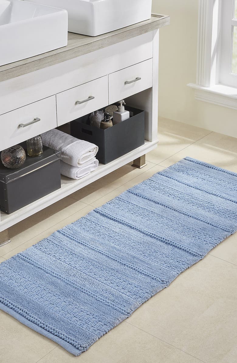 VCNY HOME Tahari Home Asalia Chenille Bath Mat, Alternate, color, Blue