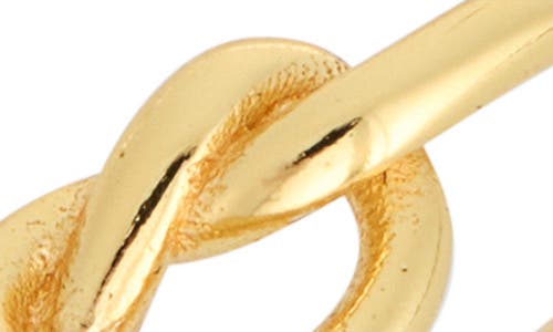 Argento Vivo Sterling Silver Set Of 2 Two-tone Knot Rings In Gold