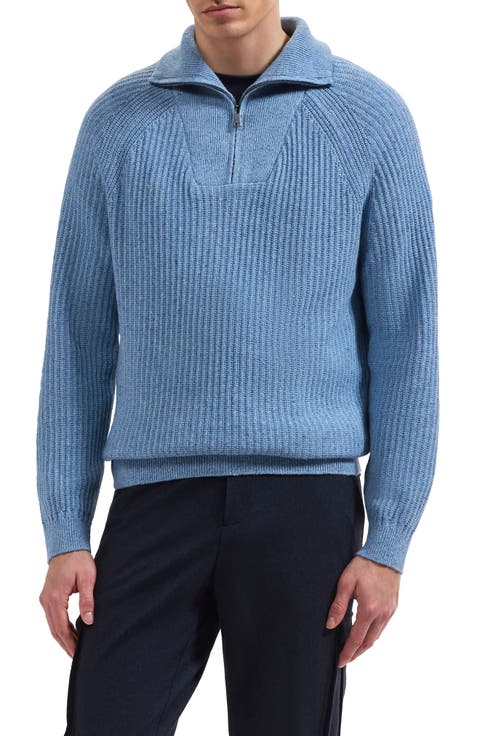 Rib Quarter Zip Sweater