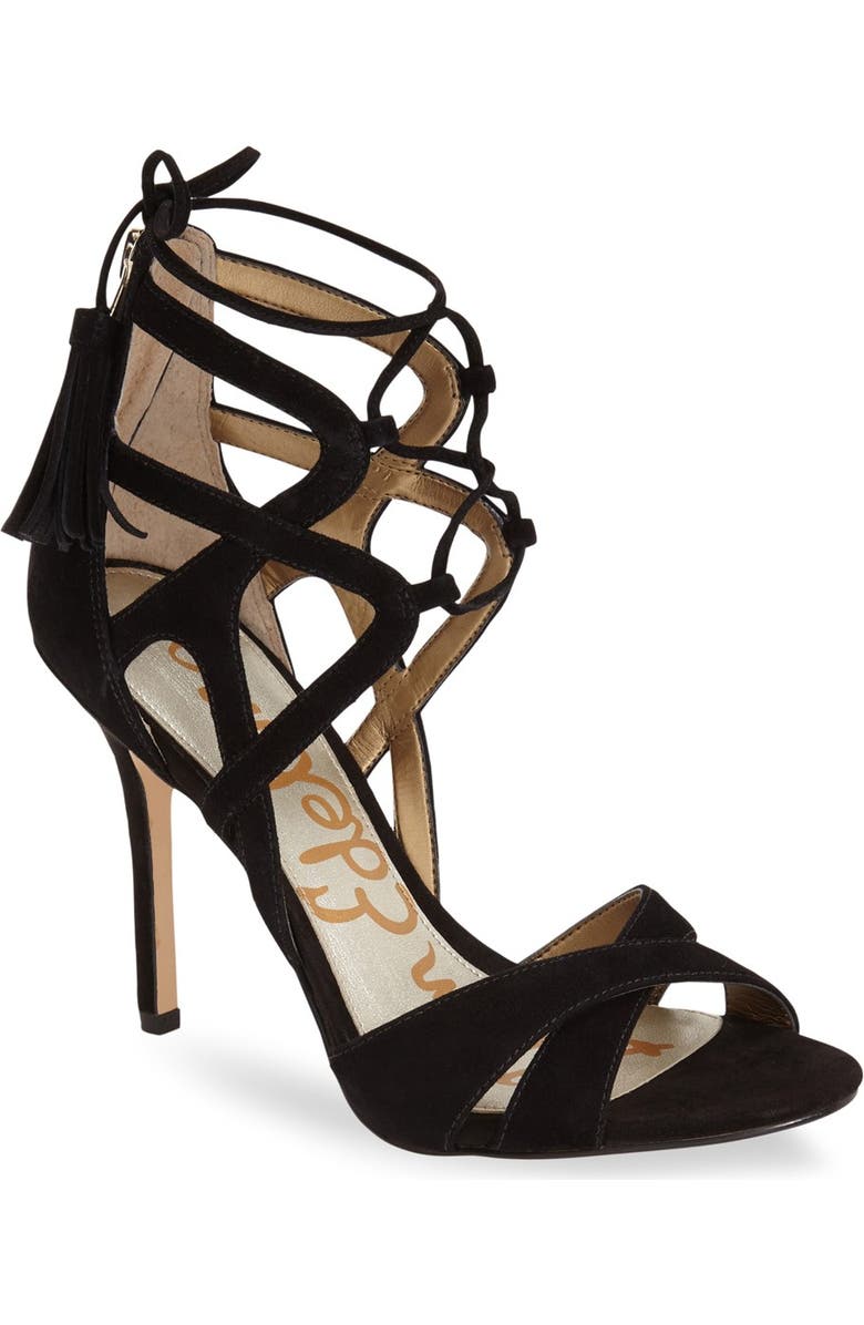 Sam Edelman 'Azela' Tasseled Lace-Up Sandal, Main, color,