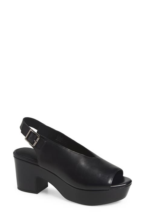 Gael Slingback Peep Toe Platform Sandal