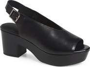 Chocolat Blu Gael Slingback Peep Toe Platform Sandal