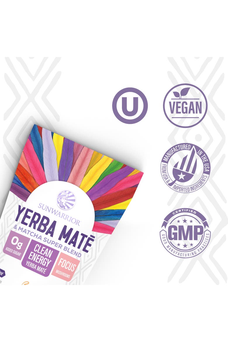 Yerba Mate Energy Powder Drink Mix, Alternate, color, Rainbow Sherbet
