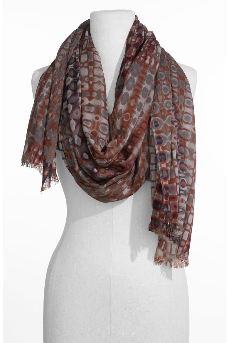 'Optic' Scarf, Main, color, GRAY