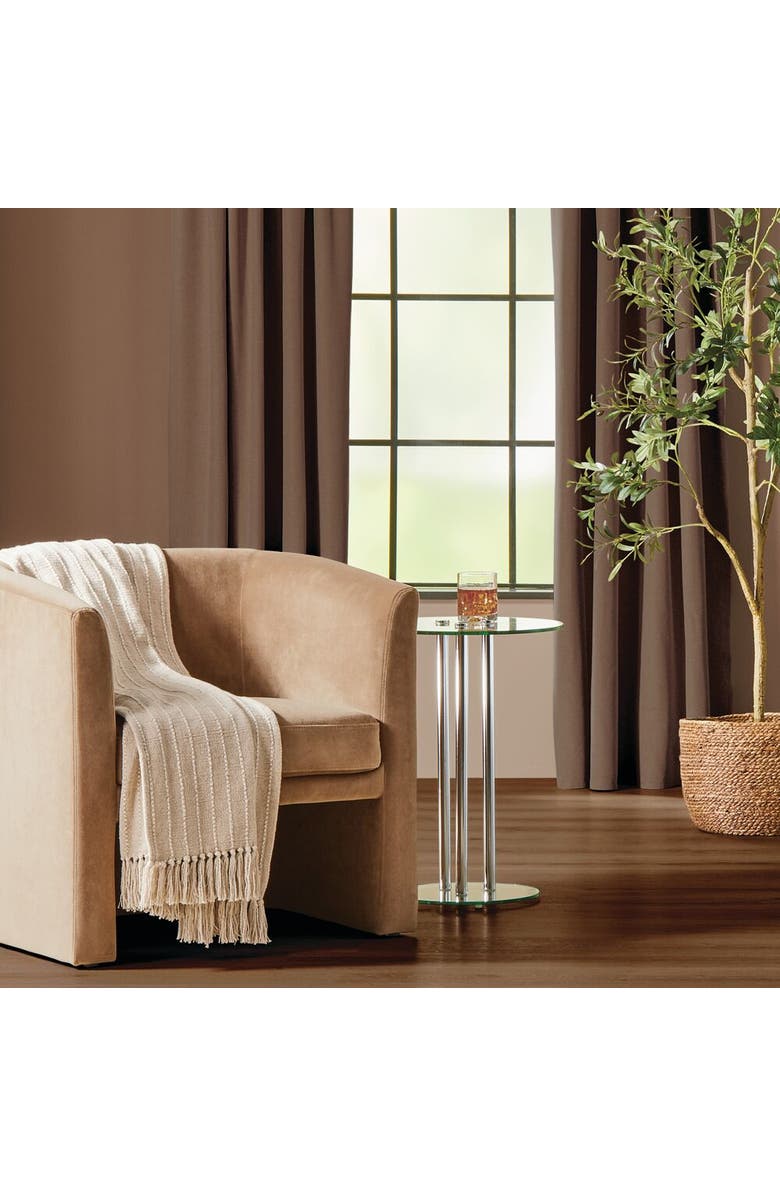 iDesign 16" MILAN Glass Steel Drink Table, Alternate, color, 