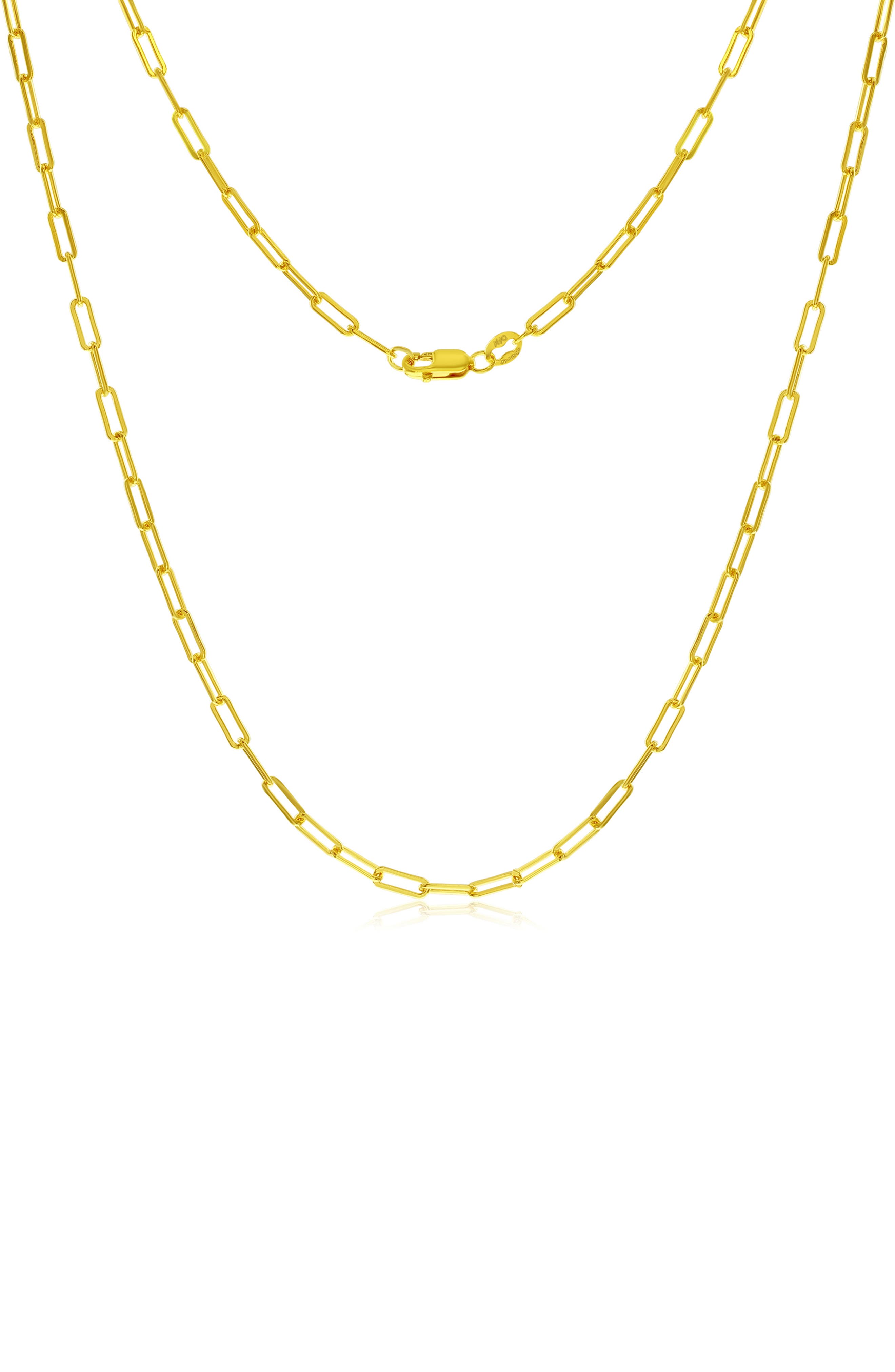 14k Gold Fill Paperclip Necklace