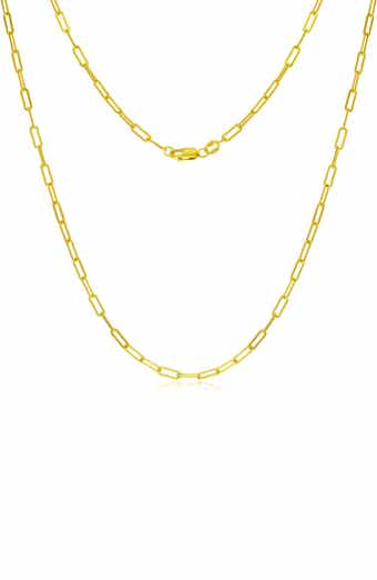 14k Gold Fill Paperclip Necklace