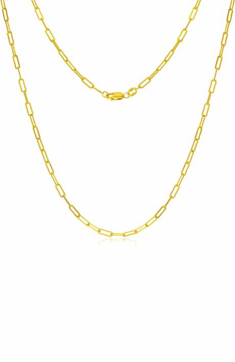 14k Gold Fill Paperclip Necklace
