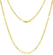 SIMONA 14k Gold Fill Paperclip Necklace
