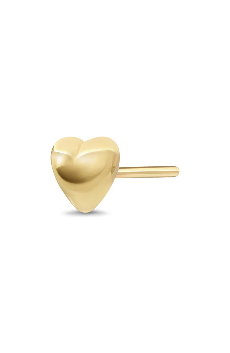 Bony Levy 14K Yellow Gold Puffy Heart Stud Earrings, Alternate, color, Gold
