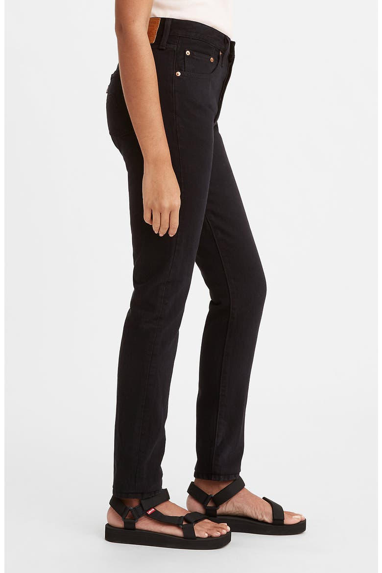 Levi's® 501® Skinny Jeans, Alternate, color, BLACK LICORICE