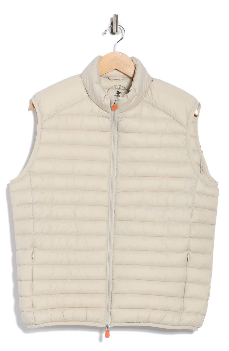 Save The Duck Remo Water Resistant Packable Puffer Vest, Alternate, color, Rainy Beige