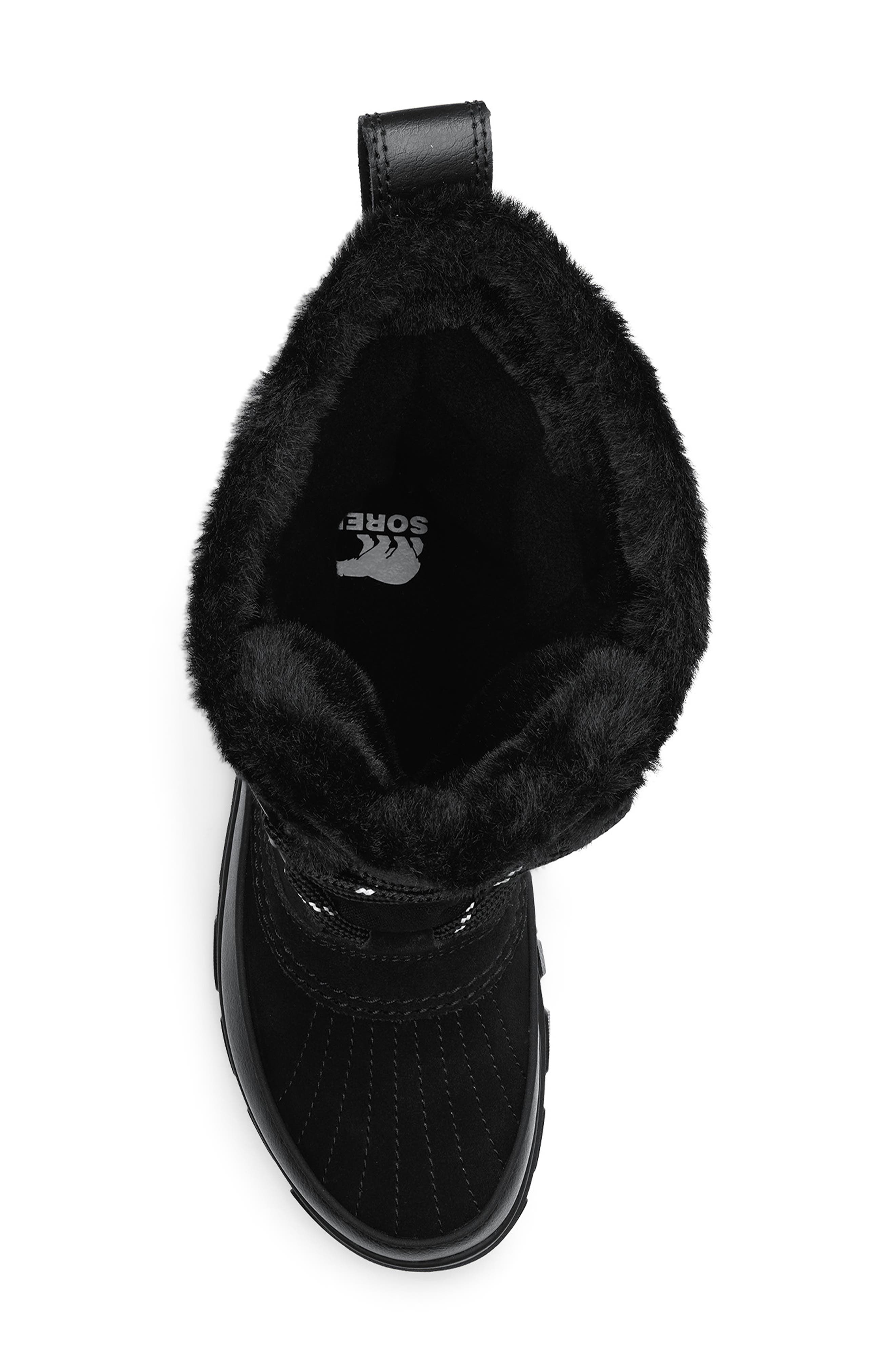 SOREL Tivoli V Faux Fur Lined Tall Waterproof Boot, Alternate, color, Black/ Natural