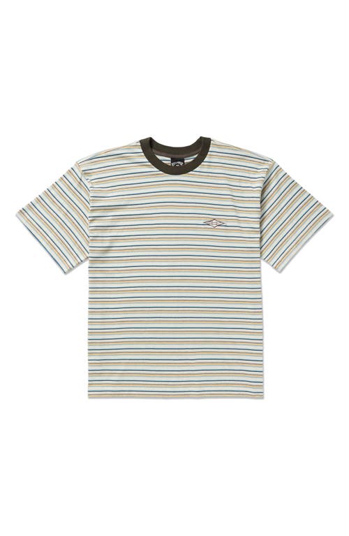 Billabong Baxter Stripe T-shirt In Gray