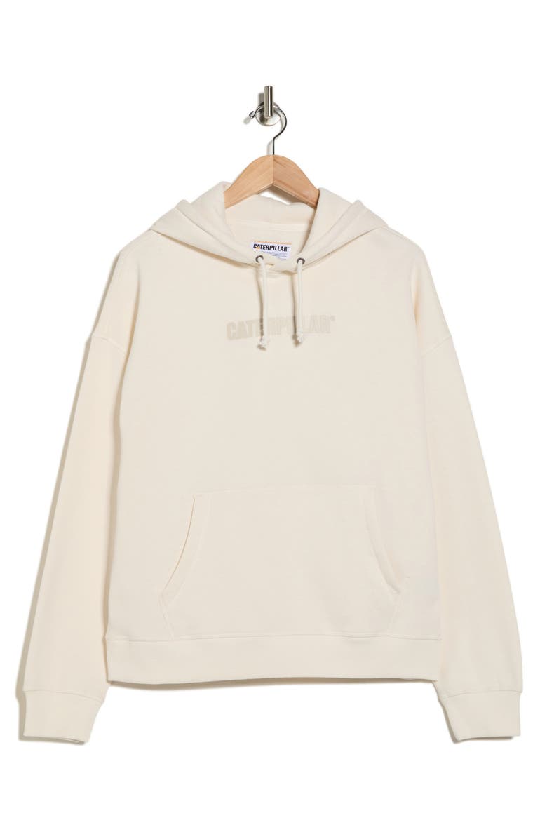 CAT WWR Crop Graphic Hoodie, Alternate, color, Vanilla