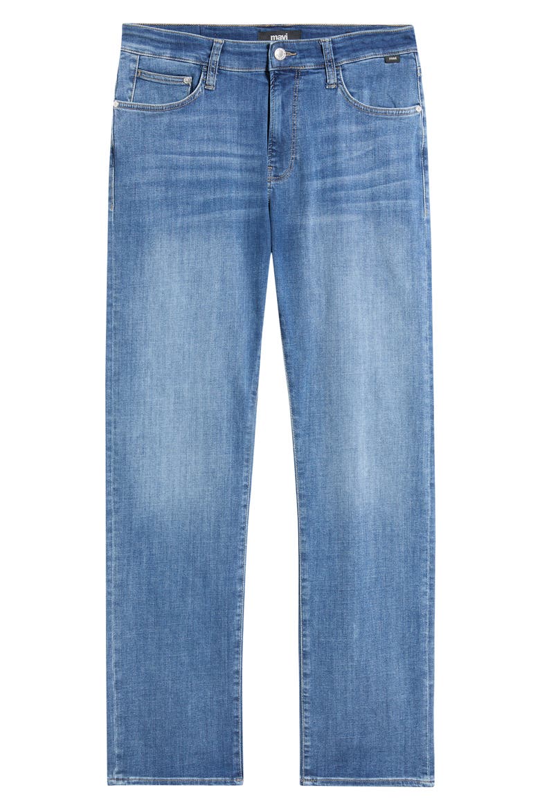 Zach Straight Leg Jeans, Alternate, color, MID FOGGY FEATHER BL