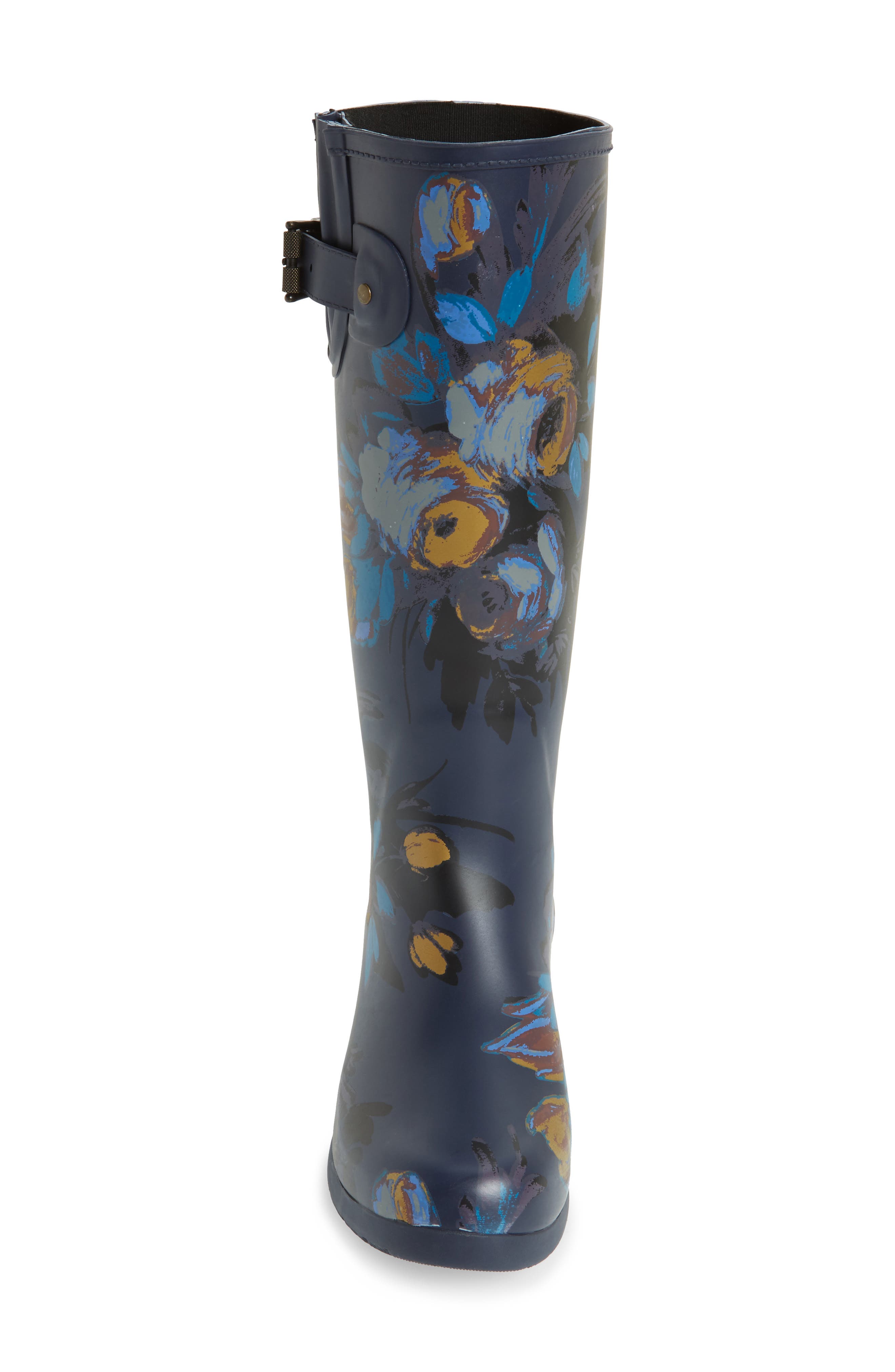 Chooka Nina Floral Mid Calf Rain Boot, Alternate, color, 