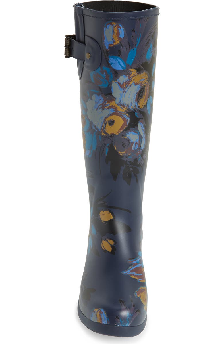 Chooka Nina Floral Mid Calf Rain Boot, Alternate, color,