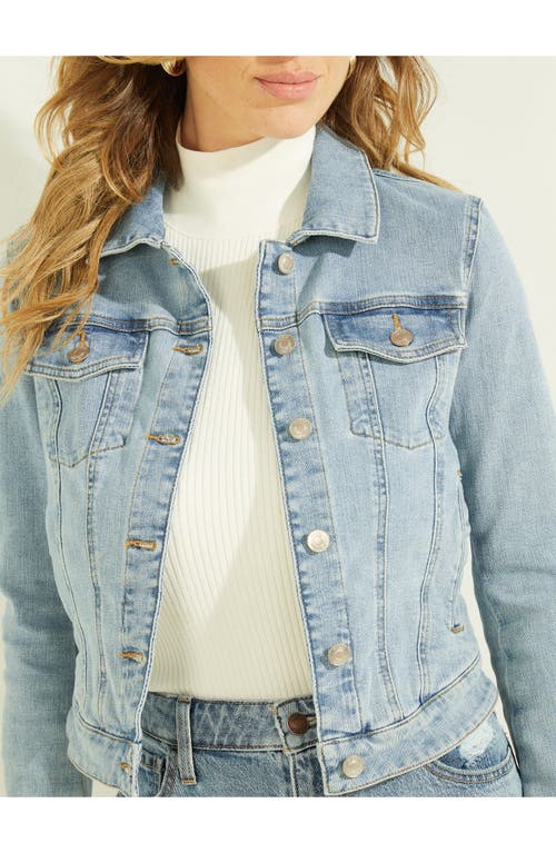 Guess Sexy Denim Trucker Jacket In Blue