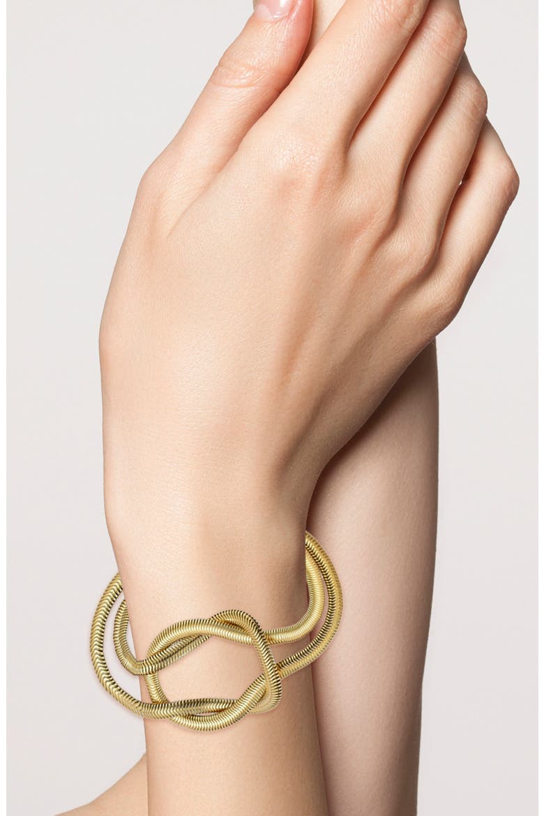 Love Knot Bracelet, Alternate, color, GOLD