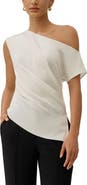 Lilysilk Women's Stretch Silk Charmeuse Asymmetric Top