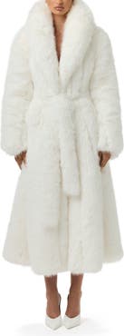 Naked Wardrobe Pelted Faux Fur Coat