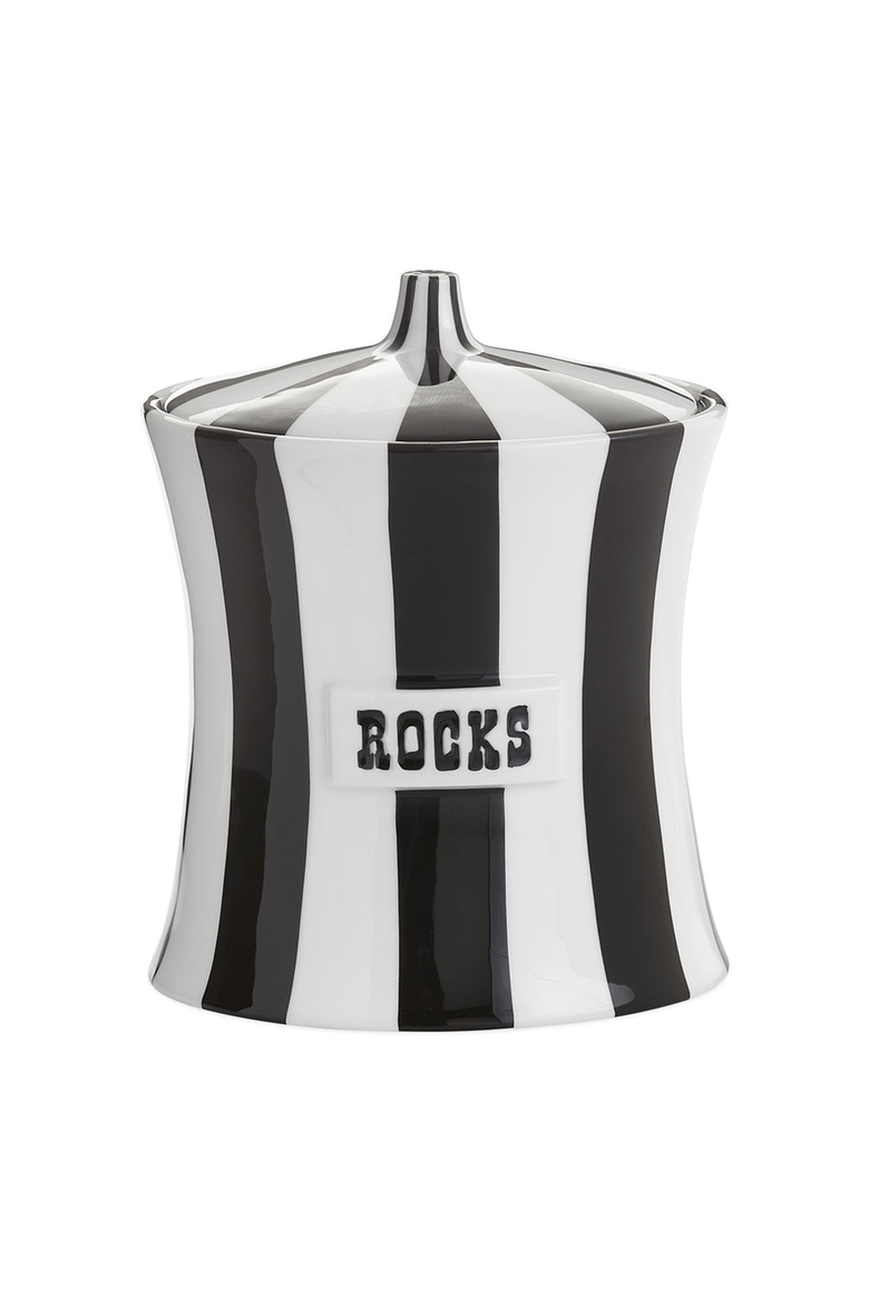 Vice Rocks Ice Bucket, Main, color, Black / White Striped