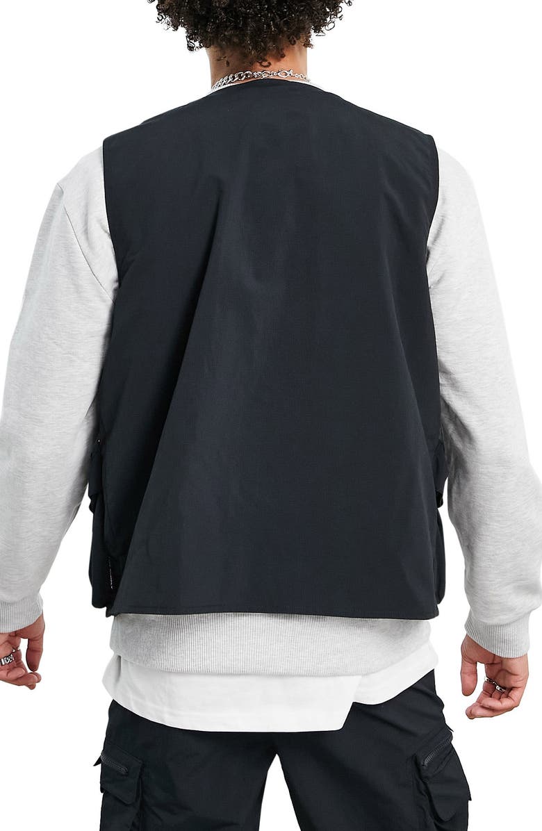 Topman Men's Nylon Utility Vest, Alternate, color,