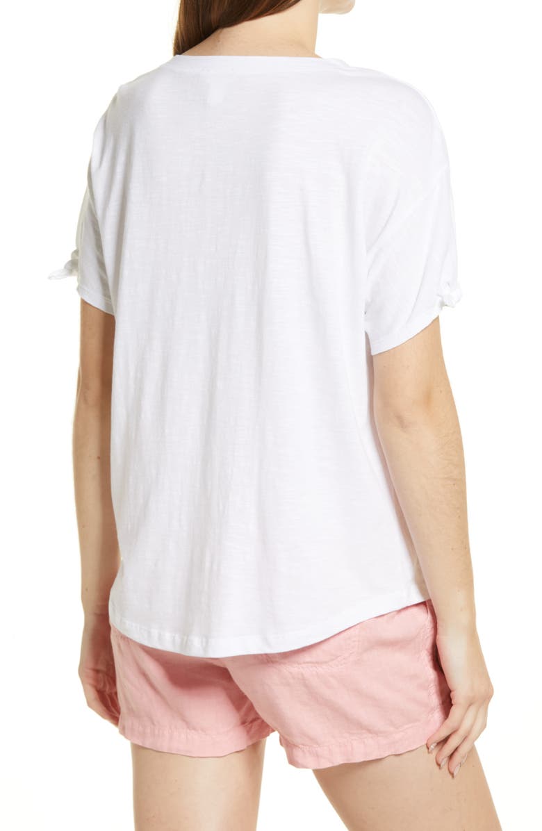 Caslon<sup>®</sup> Tie Sleeve T-Shirt, Alternate, color, 
