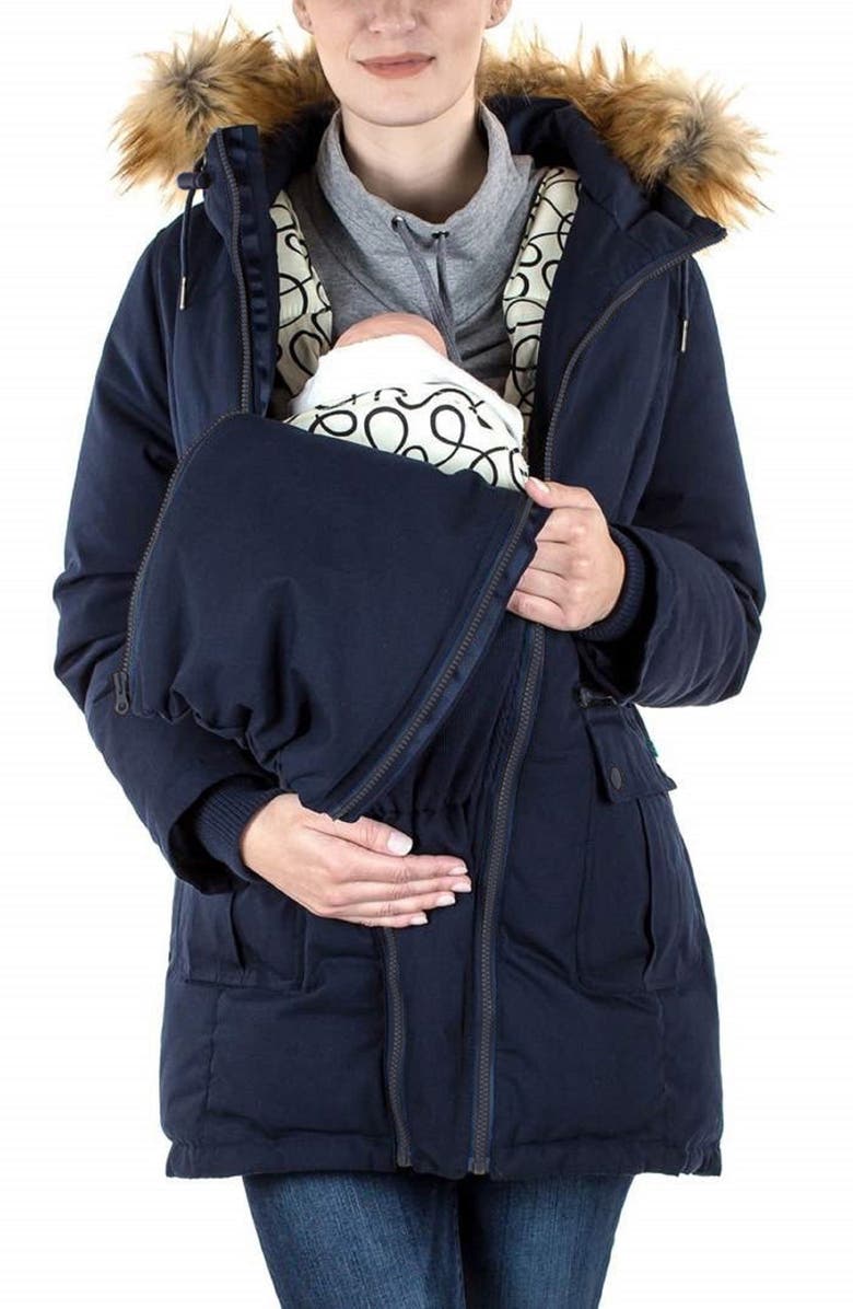 Modern Eternity Convertible Down 3-in-1 Maternity Jacket, Alternate, color, Navy