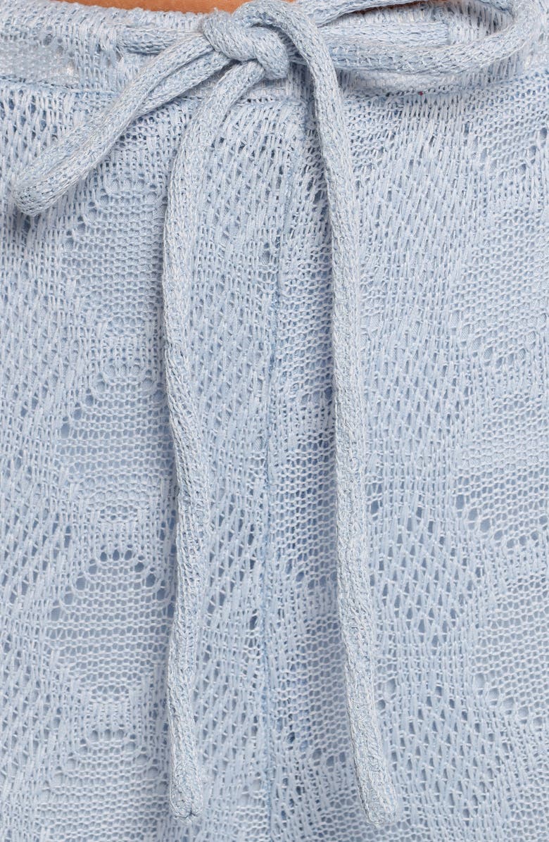 Petal & Pup Cora Pointelle Stitch Drawstring Pants, Alternate, color, Blue