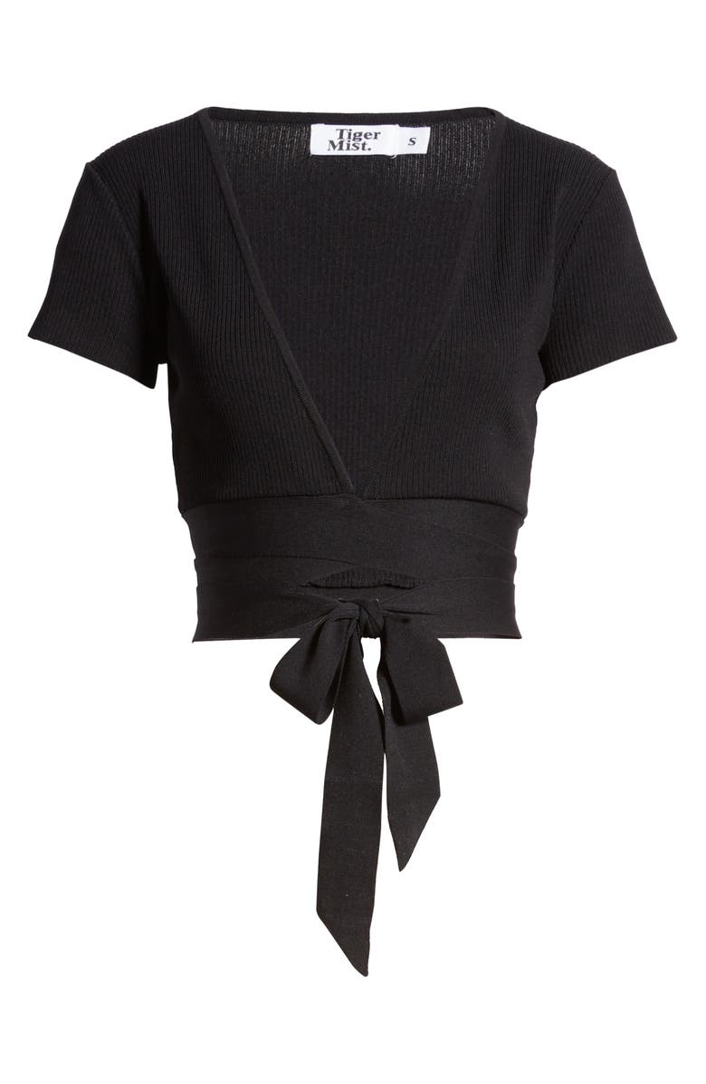 Tiger Mist Tiger Lucy Wrap Crop Top, Alternate, color,