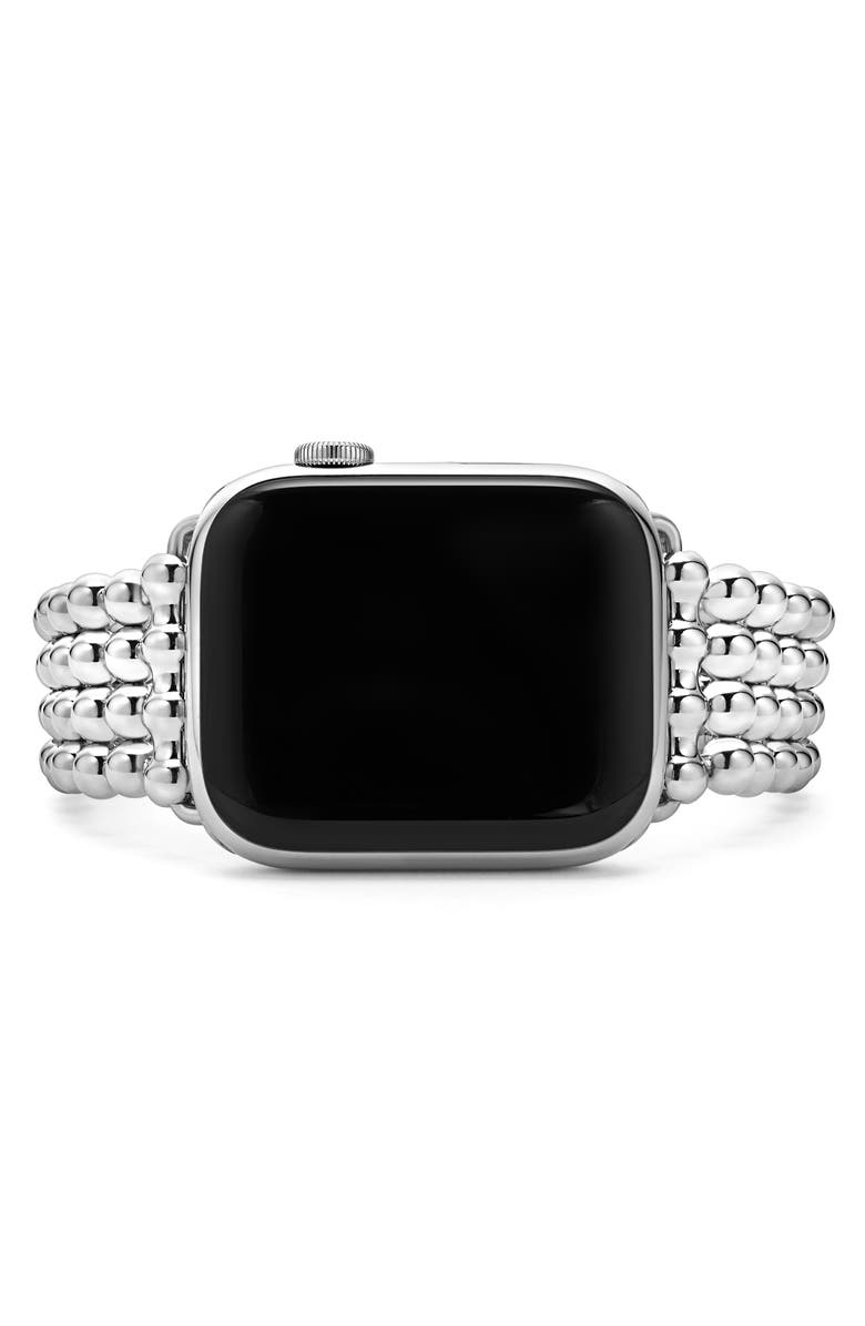 LAGOS Smart Caviar Apple Watch<sup>®</sup> Watchband, Alternate, color, Silver