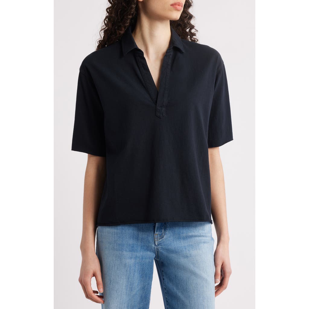 Frank & Eileen Patty Short Sleeve Henley In British Royal Navy