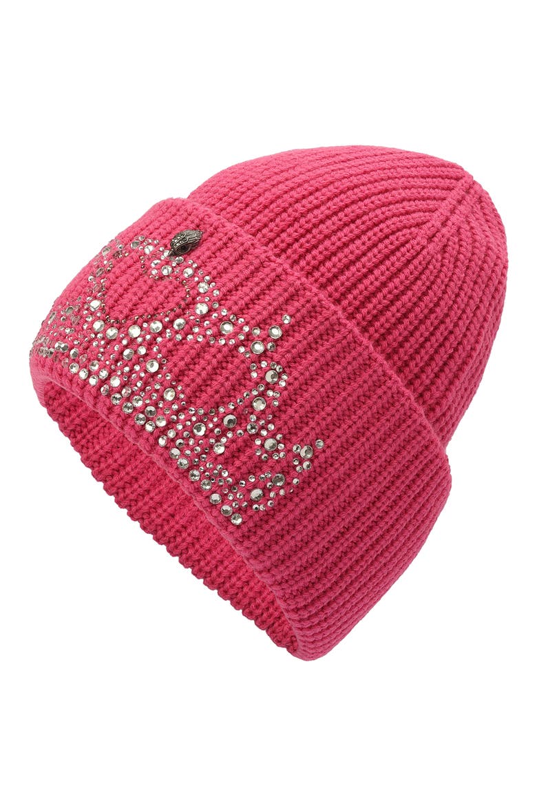 Tiara Wool Beanie, Alternate, color, FUCHSIA