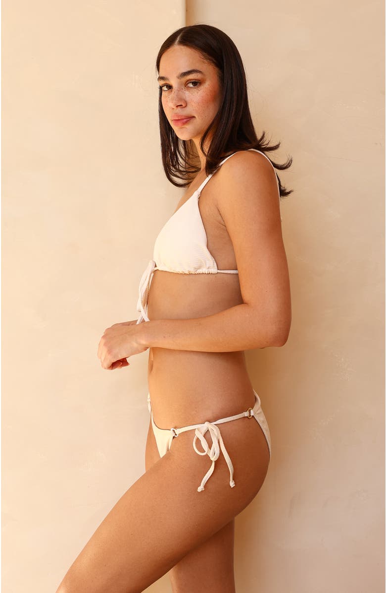 Dippin Daisys Cove Tie Front Triangle Bikini Top, Alternate, color, 